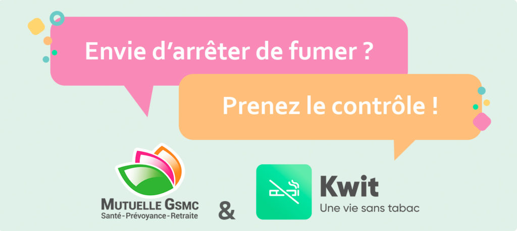 Visuel mois sans tabac avec la Mutuelle GSMC et KWIT