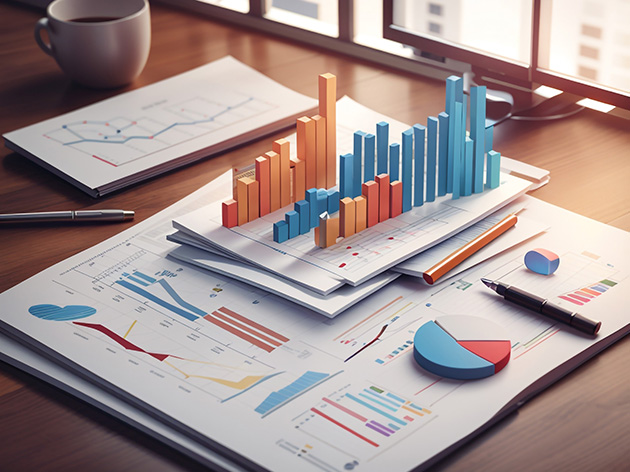 analyse financière graphiques histogrammes et camemberts Mutuelle GSMC