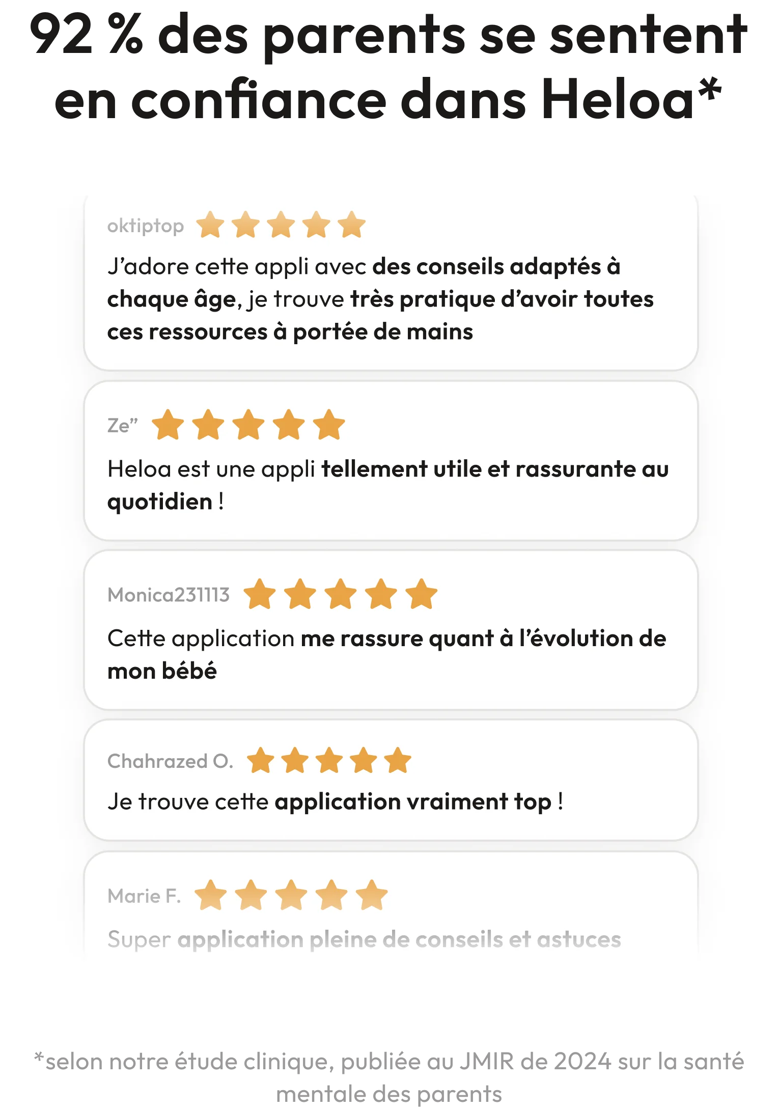 Heloa aimé des parents